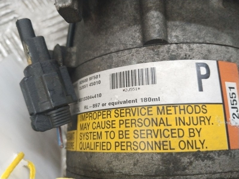 Recambio de compresor aire acondicionado para nissan almera (n16/e) acenta referencia OEM IAM 2J55145010  