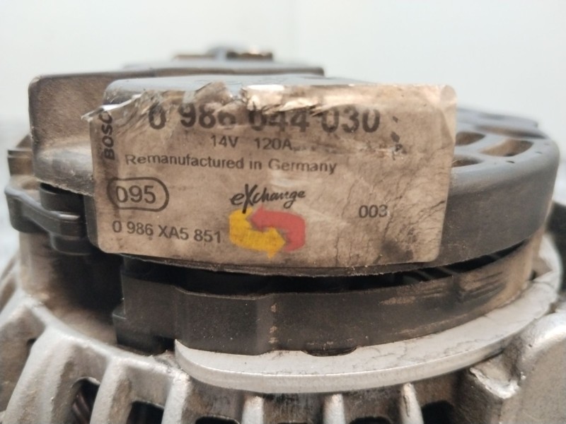 Recambio de alternador para opel vectra b (j96) 2.2 i 16v (f19) referencia OEM IAM 0986044030  