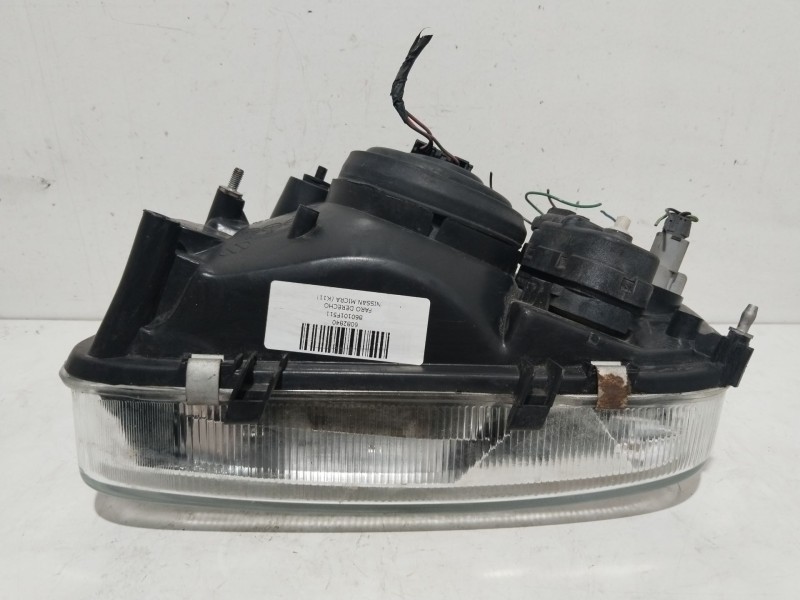 Recambio de faro derecho para nissan micra (k11) comfort referencia OEM IAM B60101F511  