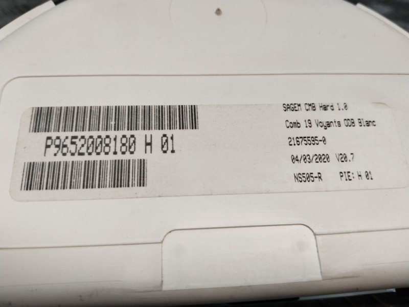 Recambio de cuadro instrumentos para citroën c2 furio referencia OEM IAM 216672523  