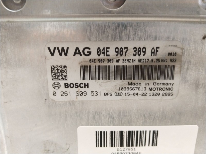 Recambio de centralita motor uce para seat leon (5f1) style referencia OEM IAM 04E907309AF  