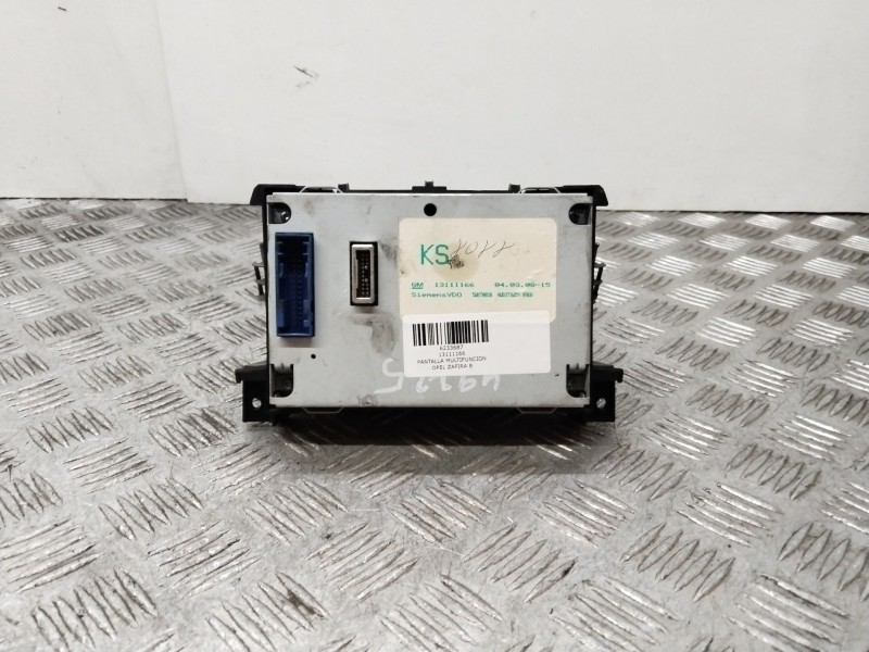 Recambio de pantalla multifuncion para opel zafira b 1.9 cdti referencia OEM IAM 13111166  