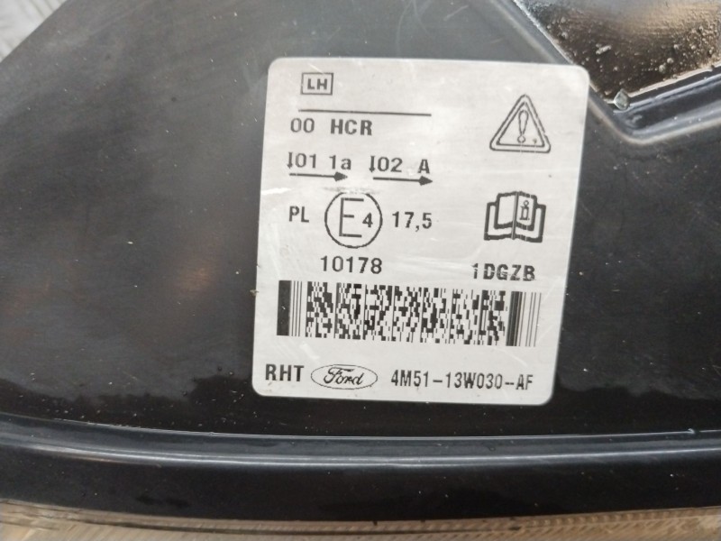 Recambio de faro izquierdo para ford focus berlina (cap) 1.6 16v cat referencia OEM IAM 4M5113W030AF  