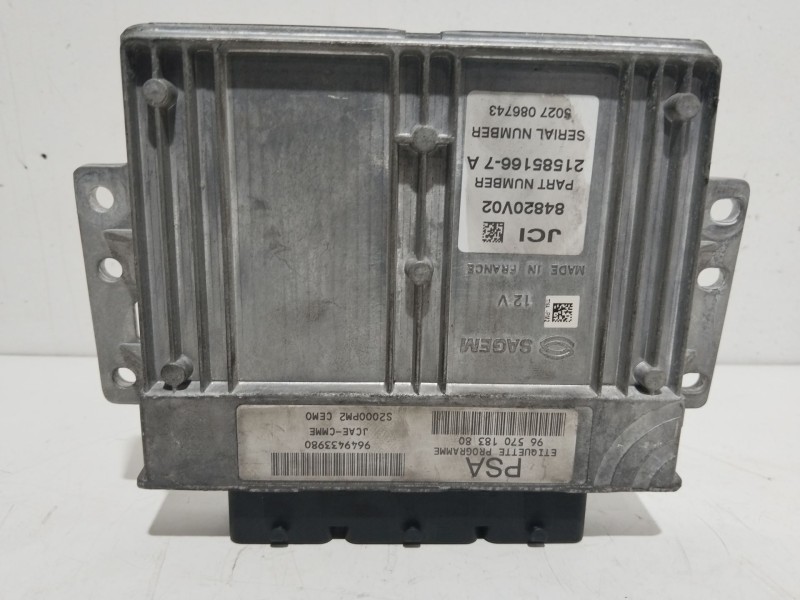 Recambio de centralita motor uce para citroën c2 vtr referencia OEM IAM 9657018380  