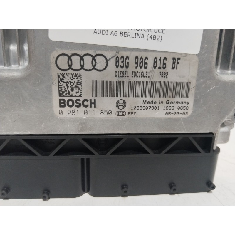 Recambio de centralita motor uce para audi a6 berlina (4b2) 1.8 20v turbo referencia OEM IAM 0281011850 03G906016BF 