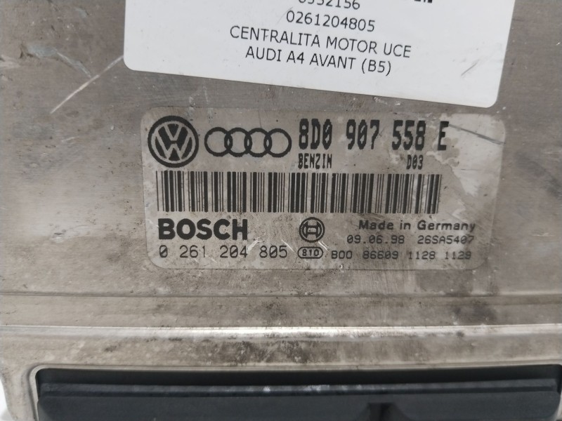 Recambio de centralita motor uce para audi a4 avant (b5) 1.8 referencia OEM IAM 0261204805 8D0907558E 