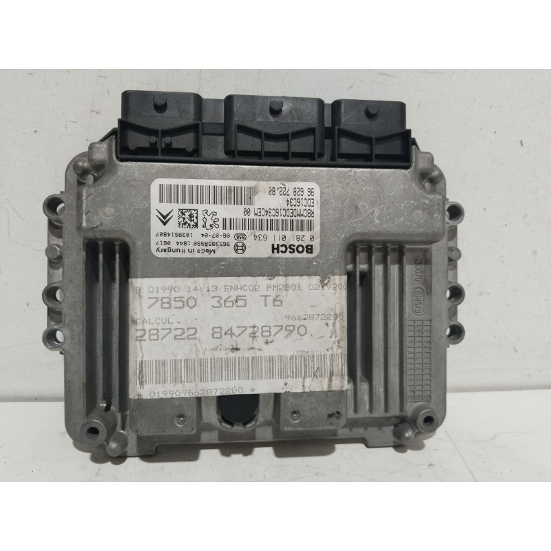 Recambio de centralita motor uce para peugeot 307 sw (3h) 1.6 hdi 110 referencia OEM IAM 9662872280  0281011634