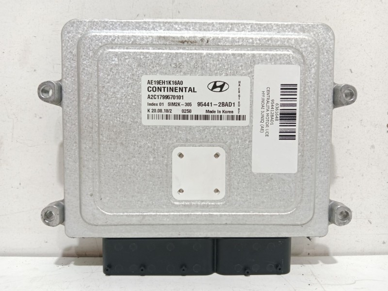 Recambio de centralita motor uce para hyundai ioniq (ae) 1.6 gdi hybrid referencia OEM IAM 954412BAD1  A2C1799570101