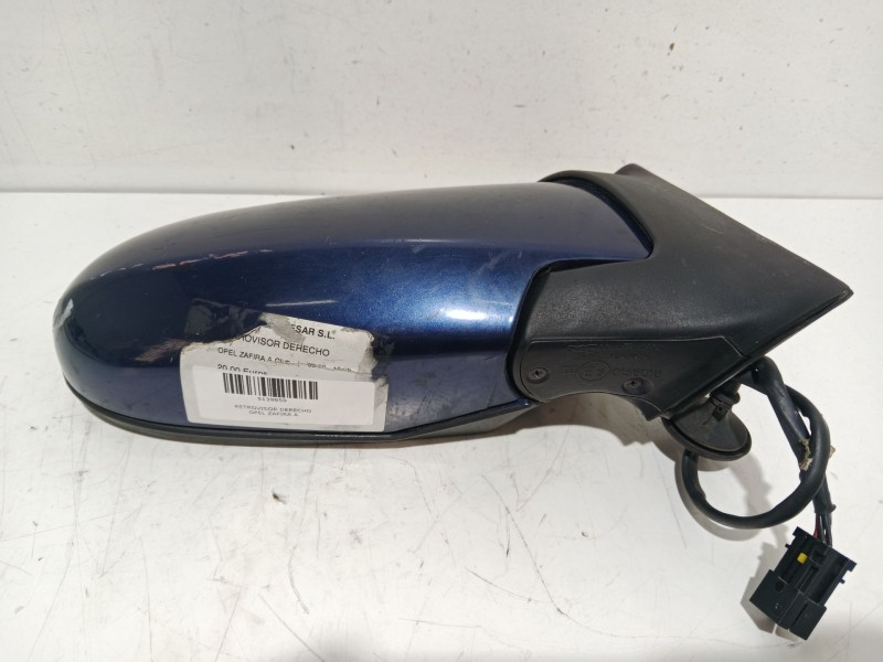 Recambio de retrovisor derecho para opel zafira a club referencia OEM IAM  ELÉCTRICO AZUL