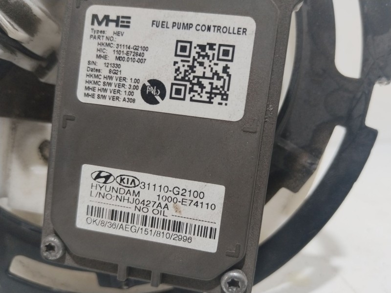 Recambio de aforador para hyundai ioniq (ae) 1.6 gdi hybrid referencia OEM IAM 31110G2100  1000E74110