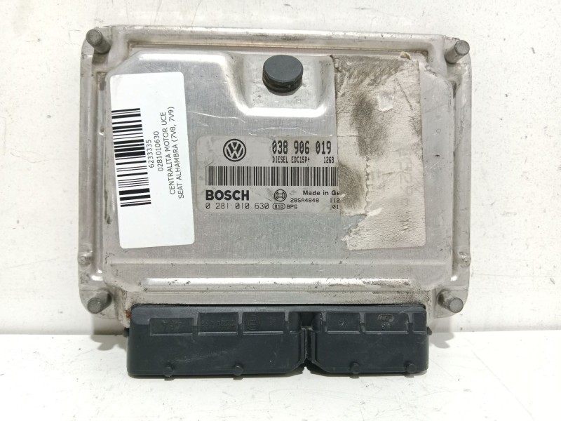 Recambio de centralita motor uce para seat alhambra (7v8, 7v9) 1.9 tdi referencia OEM IAM 0281010630 038906019 