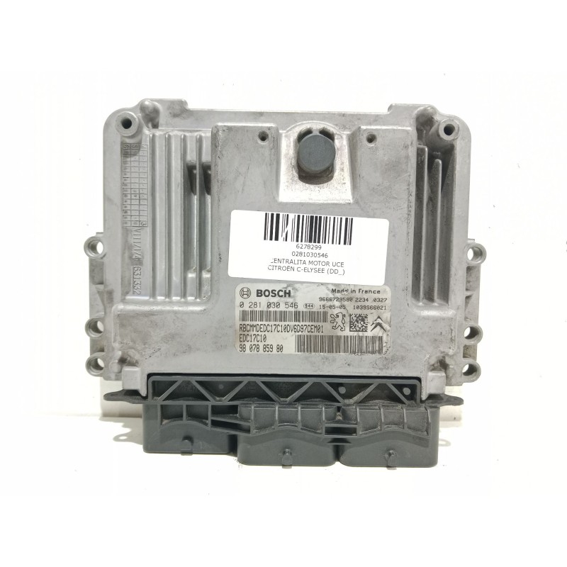 Recambio de centralita motor uce para citroën c-elysee (dd_) 1.6 hdi 92 referencia OEM IAM 0281030546 9807885980 