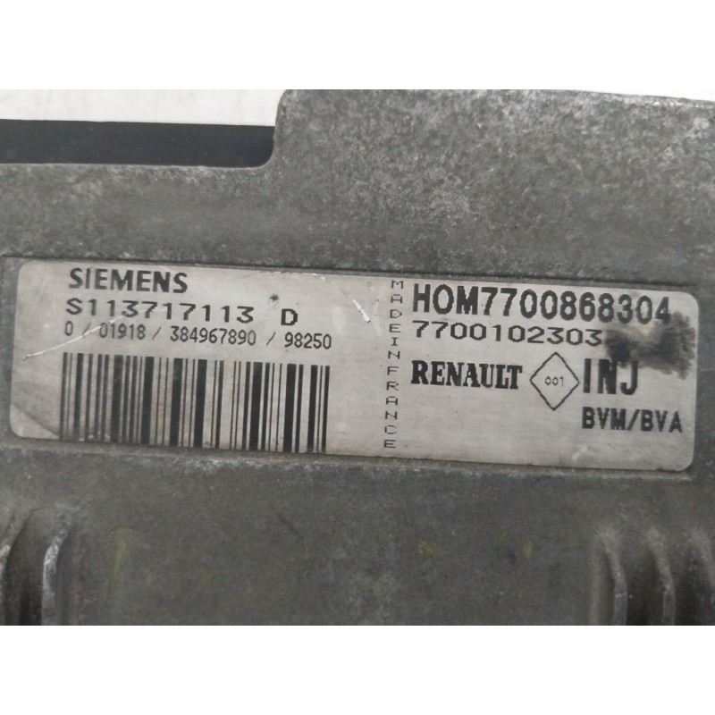 Recambio de centralita motor uce para renault megane i coach/coupe (da0) 2.0 alize referencia OEM IAM 7700426758  