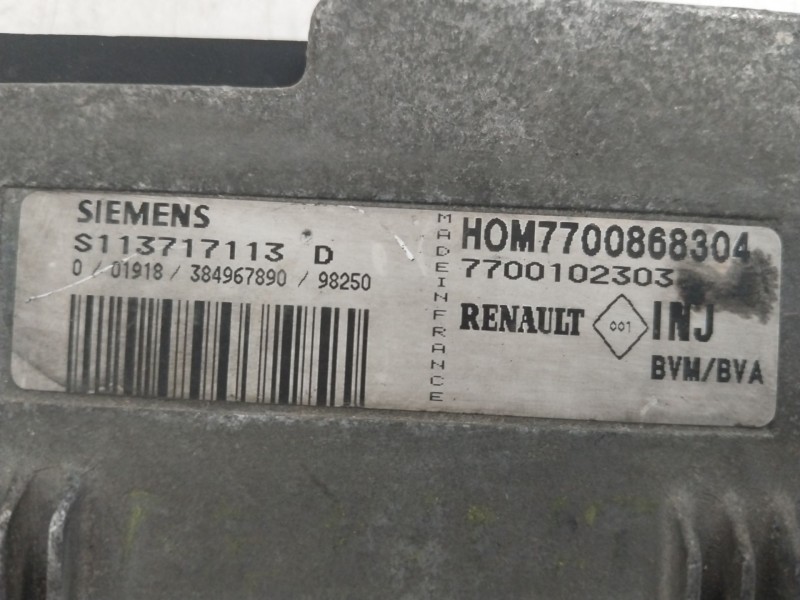 Recambio de centralita motor uce para renault megane i coach/coupe (da0) 2.0 alize referencia OEM IAM 7700426758  