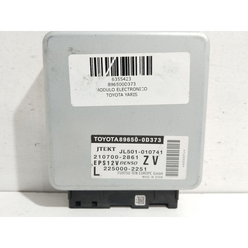 Recambio de modulo electronico para toyota yaris hybrid active referencia OEM IAM 896500D373 2250002251 2107002861