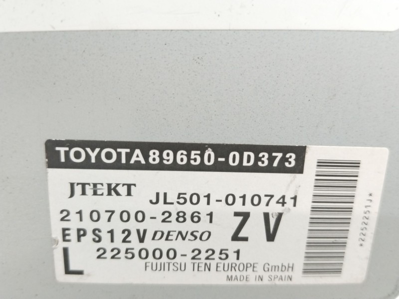 Recambio de modulo electronico para toyota yaris hybrid active referencia OEM IAM 896500D373 2250002251 2107002861
