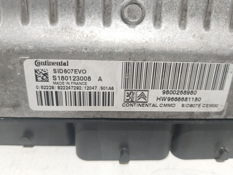 Recambio de centralita motor uce para citroën c4 picasso millenium referencia OEM IAM 9800268980  