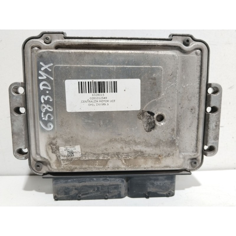 Recambio de centralita motor uce para opel zafira a elegance referencia OEM IAM 0281012549  55198922