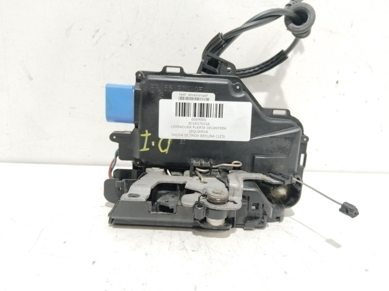 Recambio de cerradura puerta delantera izquierda para skoda octavia berlina (1z3) collection referencia OEM IAM 3D1837015A  