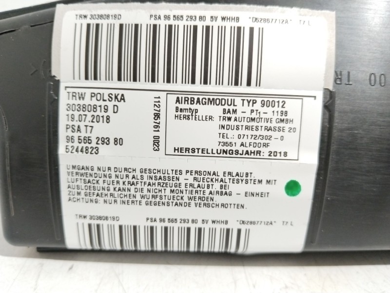 Recambio de airbag rodilla para peugeot 308 cc (4b_) 2.0 cvvt referencia OEM IAM 8216SF  