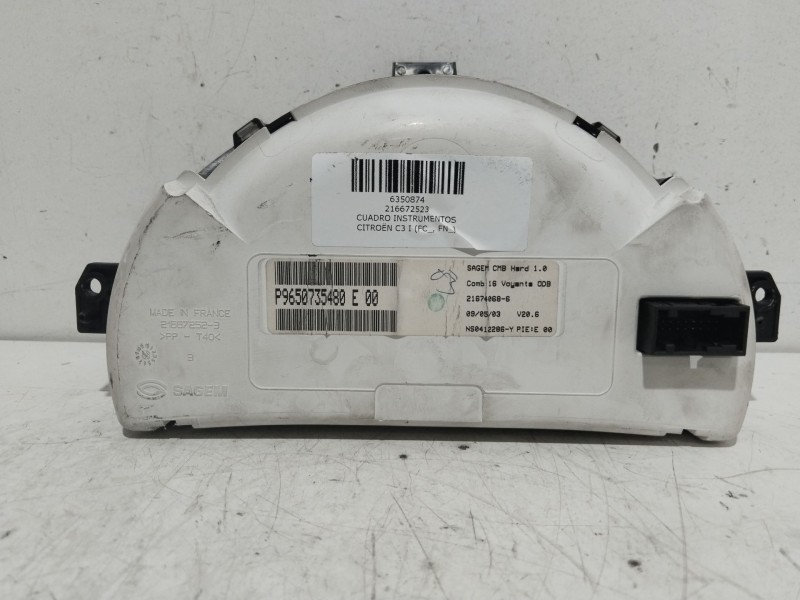 Recambio de cuadro instrumentos para citroën c3 i (fc_, fn_) 1.4 i referencia OEM IAM 216672523   Recambio de cuadro instrumentos para citroën c3 i (fc_, fn_) 1.4 i referencia OEM IAM 216672523