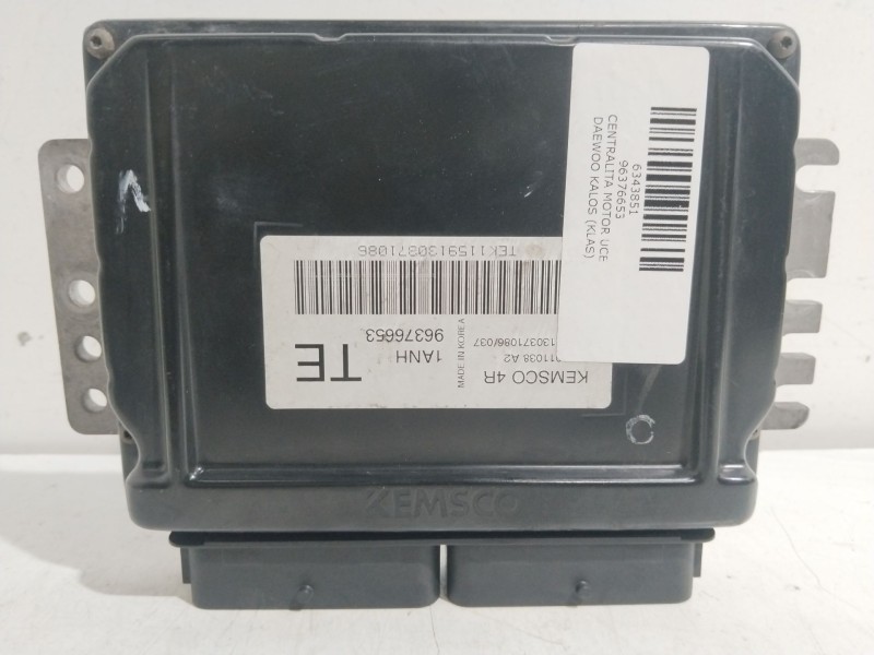 Recambio de centralita motor uce para daewoo kalos (klas) 1.2 referencia OEM IAM 96376653   Recambio de centralita motor uce para daewoo kalos (klas) 1.2 referencia OEM IAM 96376653