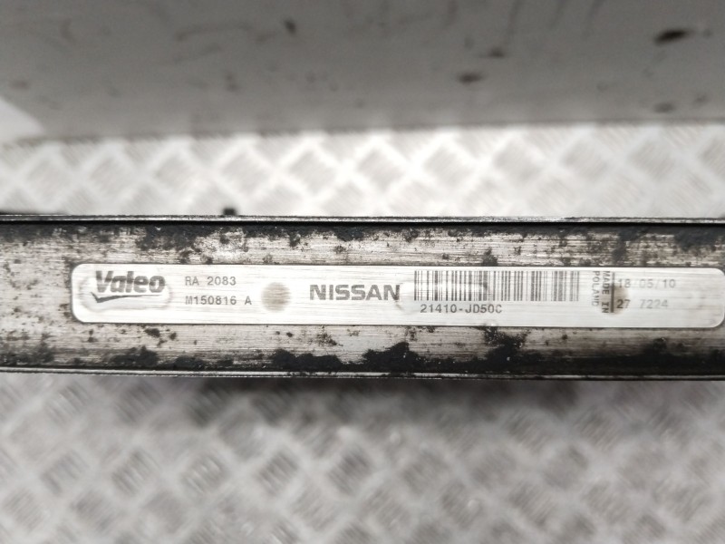 Recambio de radiador agua para nissan qashqai / qashqai +2 i (j10, nj10, jj10e) 1.5 dci referencia OEM IAM 21410JD50C  