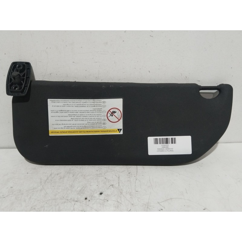 Recambio de parasol derecho para citroën c3 pluriel 1.4 hdi cool referencia OEM IAM 2486486  