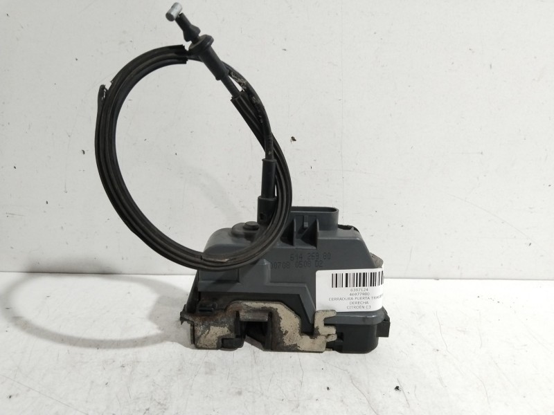Recambio de cerradura puerta trasera derecha para citroën c3 1.4 hdi cool referencia OEM IAM 46977980  