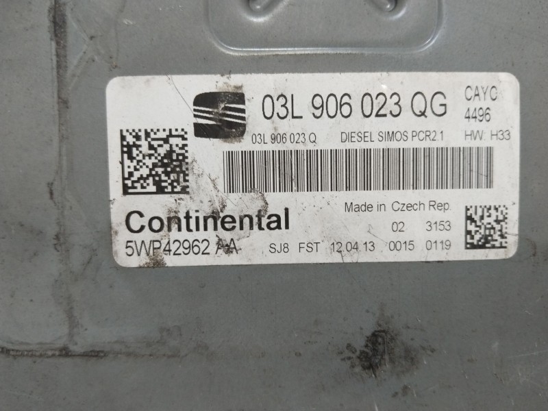 Recambio de centralita motor uce para seat toledo (kg3) style referencia OEM IAM 03L906023QG  5WP42962AA