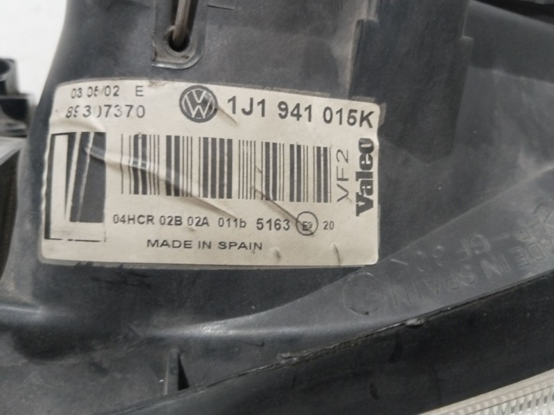 Recambio de faro izquierdo para volkswagen golf iv (1j1) 1.6 16v referencia OEM IAM 1J1941015K  
