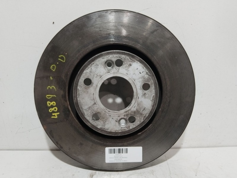 Recambio de disco freno delantero izquierdo para renault laguna ii (bg0) authentique referencia OEM IAM 8200007121  