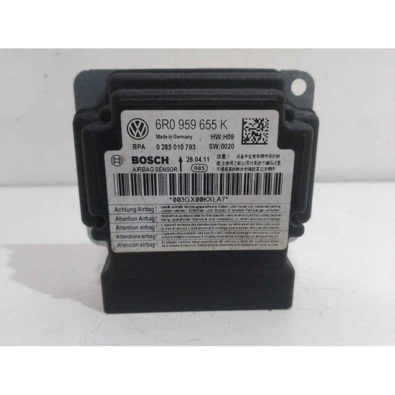 Recambio de centralita airbag para volkswagen polo (6r1) advance referencia OEM IAM 6R0959655K 0285010793 0285010793