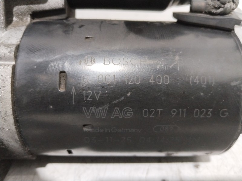 Recambio de motor arranque para seat ibiza (6l1) stella referencia OEM IAM 02T911023G  0001120400 Recambio de motor arranque para seat ibiza (6l1) stella referencia OEM IAM 02T911023G  0001120400