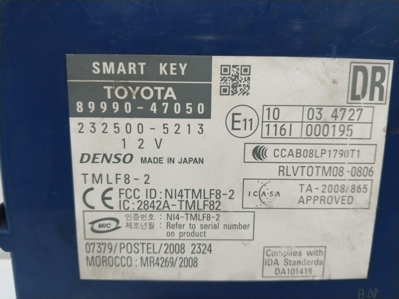 Recambio de modulo electronico para toyota prius (_w3_) 1.8 hybrid (zvw3_) referencia OEM IAM 8999047050  2325005213