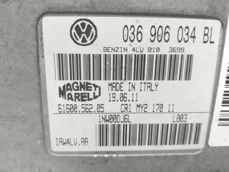 Recambio de centralita motor uce para skoda fabia i (6y2) 1.4 16v referencia OEM IAM 036906034BL  