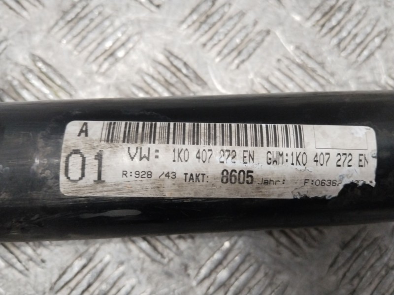 Recambio de transmision delantera derecha para volkswagen passat b6 (3c2) 2.0 tdi 16v referencia OEM IAM 1K0407272EN  