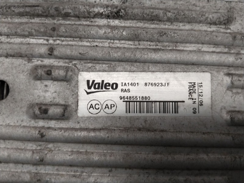 Recambio de intercooler para peugeot 307 sw (3h) 1.6 hdi 110 referencia OEM IAM 9648551880  