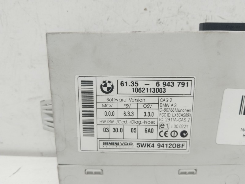 Recambio de modulo electronico para bmw 3 touring (e91) 320 d referencia OEM IAM 6943791  
