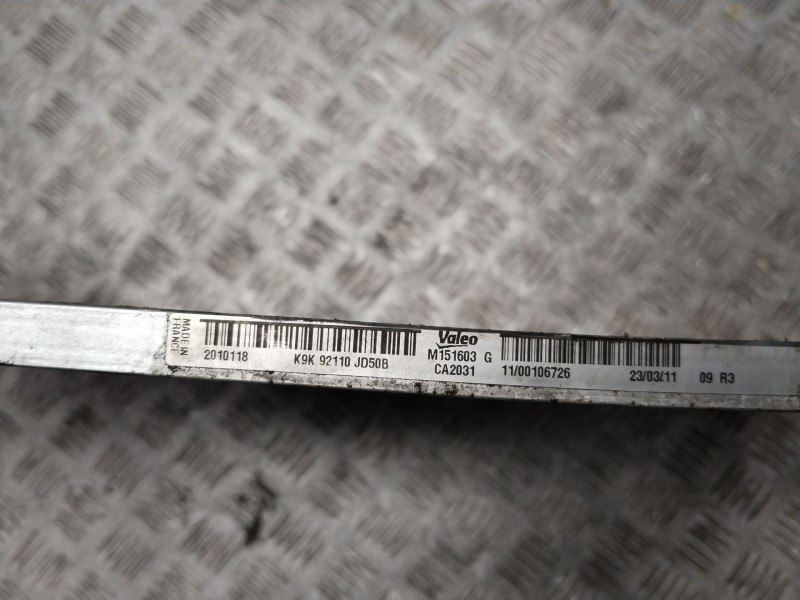 Recambio de condensador / radiador aire acondicionado para nissan qashqai / qashqai +2 i (j10, nj10, jj10e) 2.0 dci referencia O