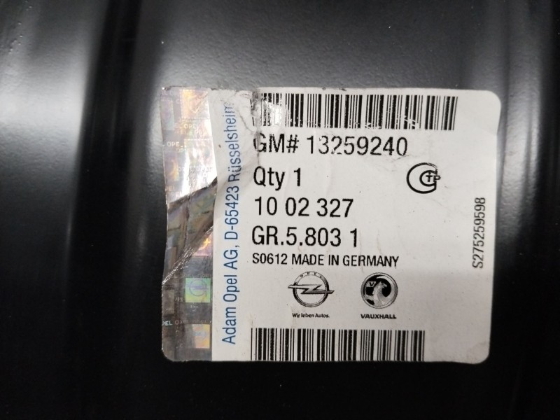Recambio de llanta hierro 17 pulgadas para opel astra j (p10) 1.3 cdti (68) referencia OEM IAM GM13259240  NUEVO
