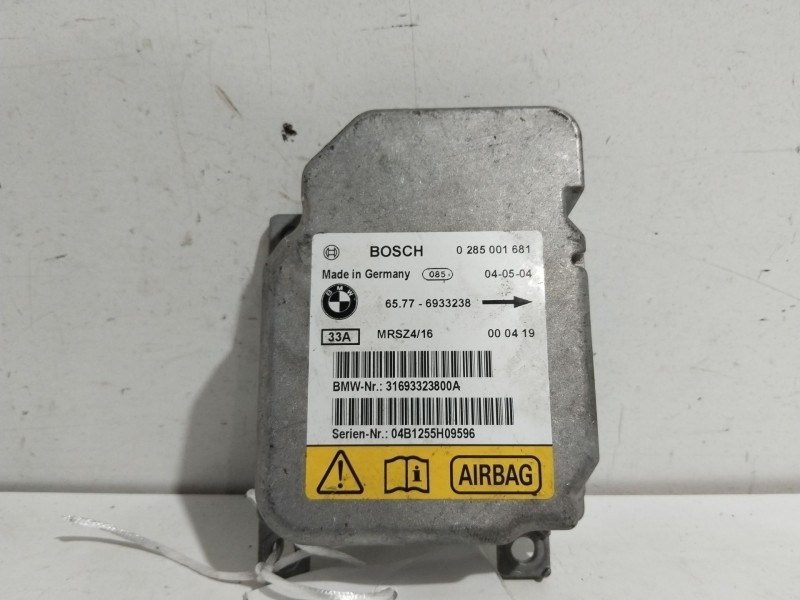 Recambio de centralita airbag para bmw serie 3 coupe (e46) 320 ci referencia OEM IAM 65776933238  0285001681