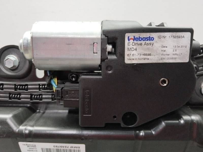 Recambio de techo electrico para bmw 3 gran turismo (f34) 328 i xdrive referencia OEM IAM 54107300238  54107266209