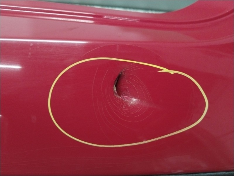 Recambio de paragolpes trasero para peugeot 207/207+ (wa_, wc_) 1.4 16v referencia OEM IAM 9654549377  ROJO