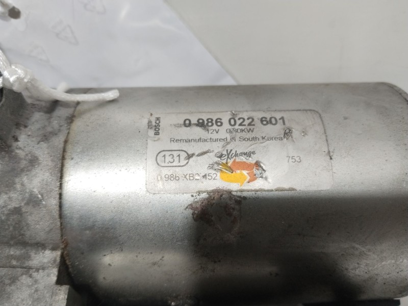 Recambio de motor arranque para hyundai getz (tb) 1.1 referencia OEM IAM 0986022601  0986XB2452