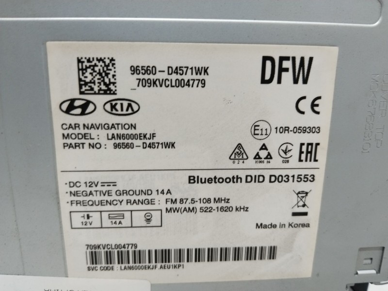 Recambio de sistema navegacion gps para kia optima concept referencia OEM IAM 96560-D4571WK  