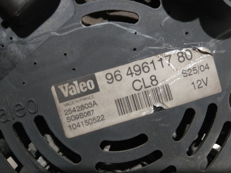 Recambio de alternador para citroën c3 i (fc_, fn_) 1.4 i referencia OEM IAM 9649611780   Recambio de alternador para citroën c3 i (fc_, fn_) 1.4 i referencia OEM IAM 9649611780