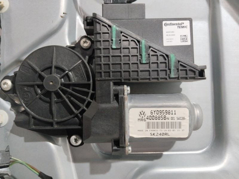 Recambio de elevalunas trasero izquierdo para skoda fabia (6y2/6y3) comfort referencia OEM IAM 6Y0839751P  6Y0959811