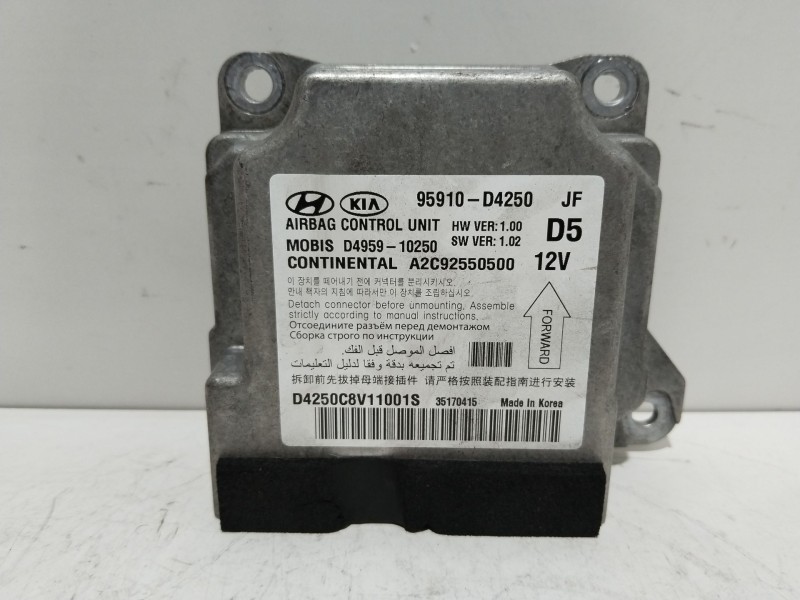 Recambio de centralita airbag para kia optima concept referencia OEM IAM 95910D4250  A2C92550500
