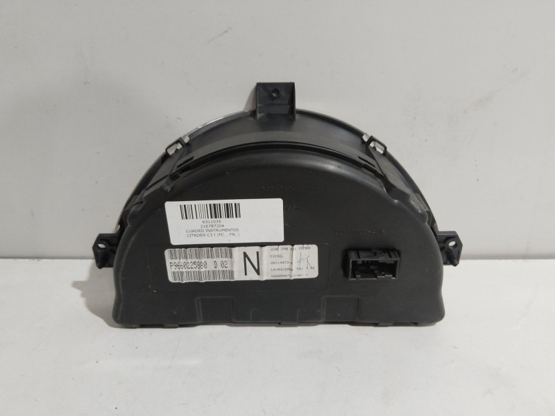 Recambio de cuadro instrumentos para citroën c3 i (fc_, fn_) 1.4 16v referencia OEM IAM 216787204   Recambio de cuadro instrumentos para citroën c3 i (fc_, fn_) 1.4 16v referencia OEM IAM 216787204